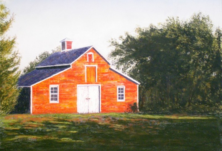 Red Barn Blue roof PICT1358